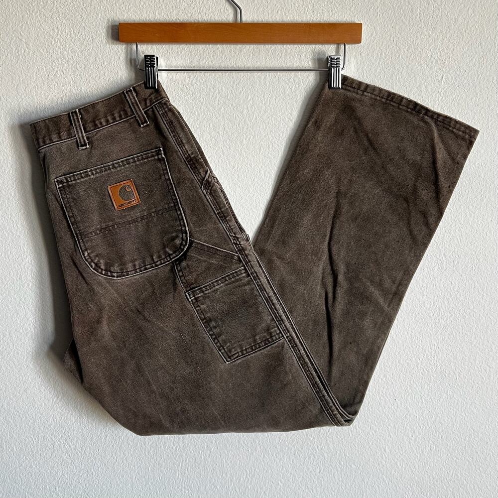 Carhartt brown work wear carpenter pants